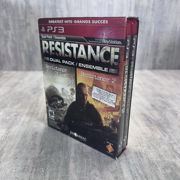 Resistance Dual Pack (PS3 PlayStation 3) CIB Great Condition! W/Slip Cover & DLC - Picture 7 of 10